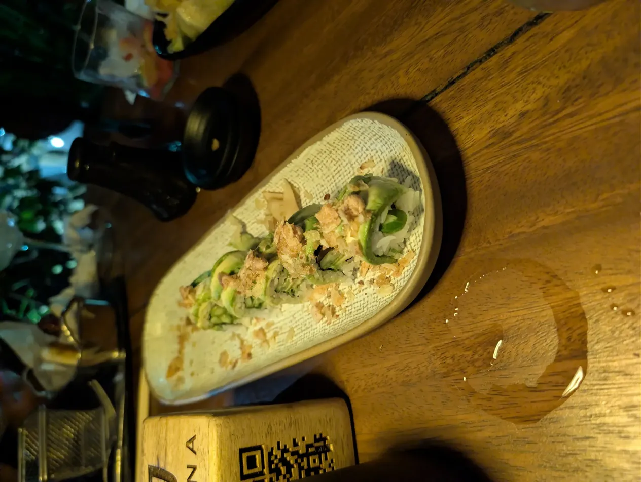 Vegan sushi at Katana Bar Santa Teresa